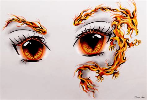 Fire Eyes By Henu96 On Deviantart