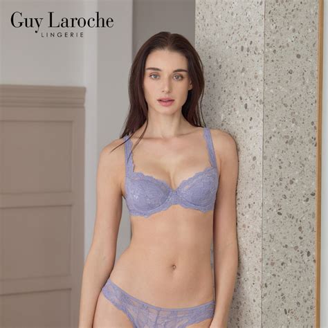 Guy Laroche Lingerie เสอชนใน กลาโรช บราลกไม เสรมฟองนำบาง Solf Pad Lace Bra GB V