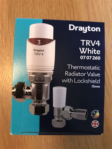 Drayton Trv4 Classic Thermostatic Radiator Valve With Lockshield 15mm For Sale Online Ebay