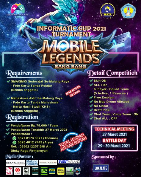 Contoh E Sertifikat Mobile Legend Contoh Brosur Turnamen Ml Terbaru