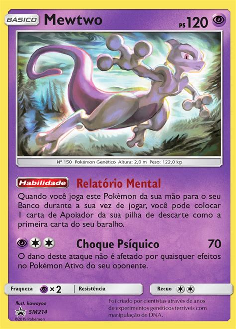 Carta Pokémon Mewtwo E Mew Com Lote De 100 Cartas Originais R 59 90