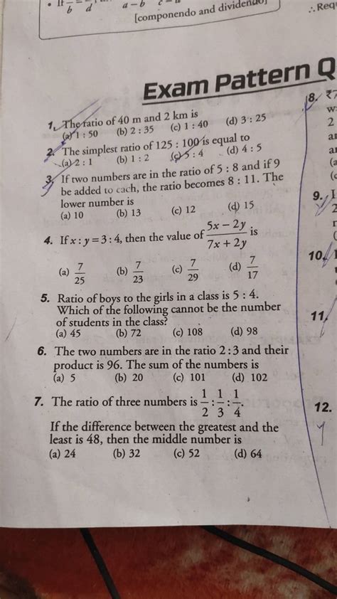 The Two Numbers Are In The Ratio 2 3 And Their Product Is 96 The Sum Of