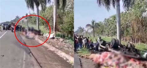 Camión con bebidas se accidentó en autopista Palín Escuintla VIDEO