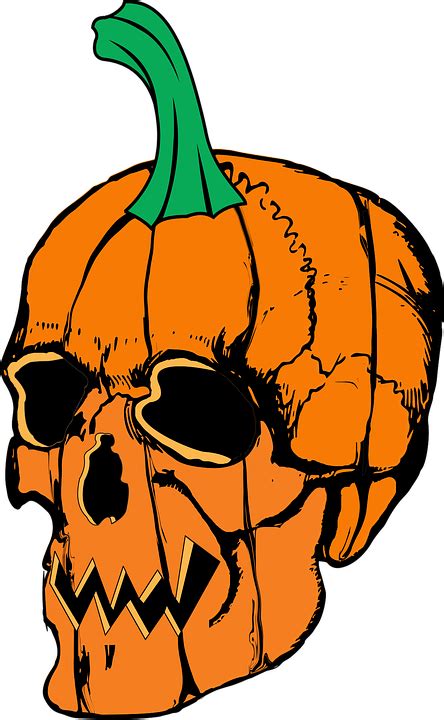 Download Halloween, Skull, Pumpkin. Royalty-Free Vector Graphic - Pixabay