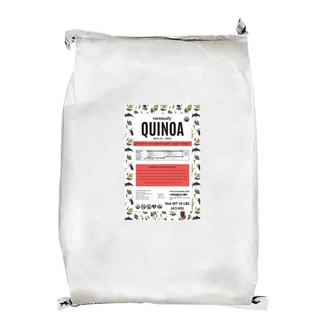 CEREAUSLY Organic Red Quinoa Premium Royal Quinoa From Bolivia