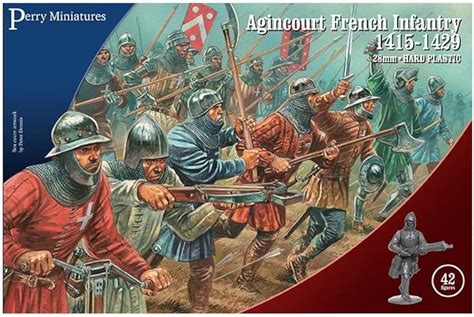 Perry Miniatures Set Ao 50 Agincourt French Infantry 1415