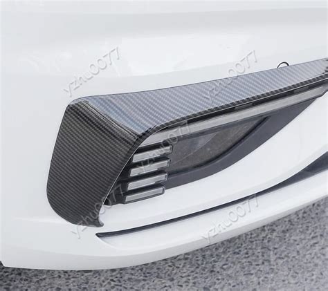 For Vw Jetta Mk Carbon Fiber Look Front Fog Light Eyebrow