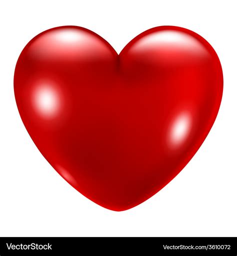 Big Red Heart Royalty Free Vector Image Vectorstock