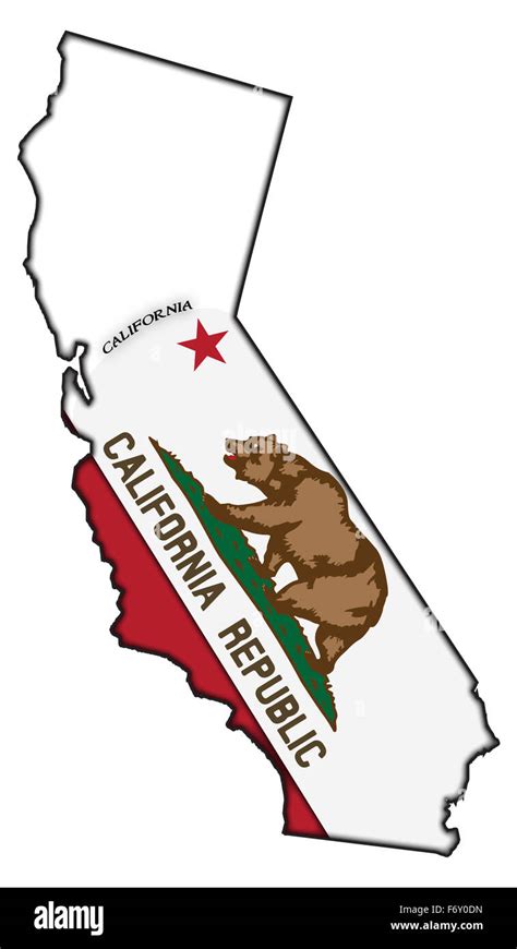 California Flag Map