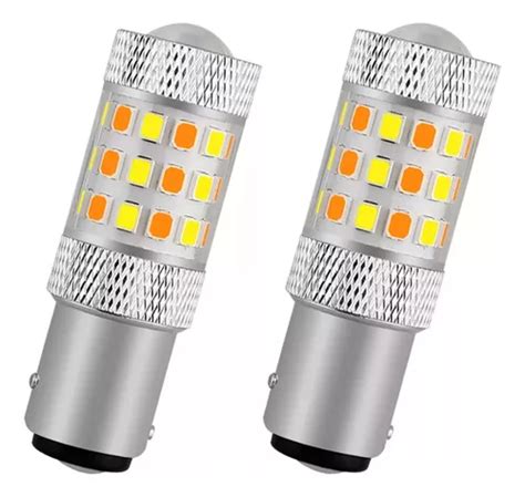 2 Focos Led 1157 1141 Bay15s P21 5w Bicolor Blanco Ámbar Cuotas sin