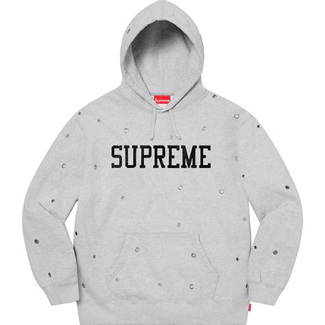 Eyelet Hooded Sweatshirt Spring Summer 2020 Supreme