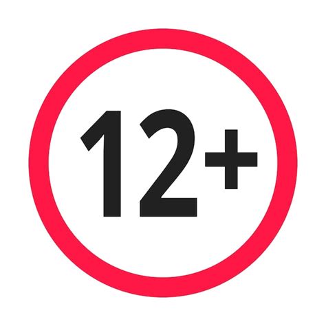 Über 12 plus verbotene runde symbolzeichen-vektorillustration | Premium ...