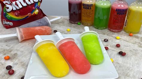 Easy Skittles Vodka Popsicles Cocktail Recipe