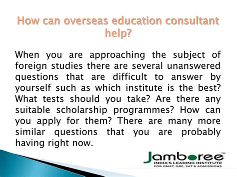 Ppt Overseas Education Consultants In Indore Powerpoint Presentation