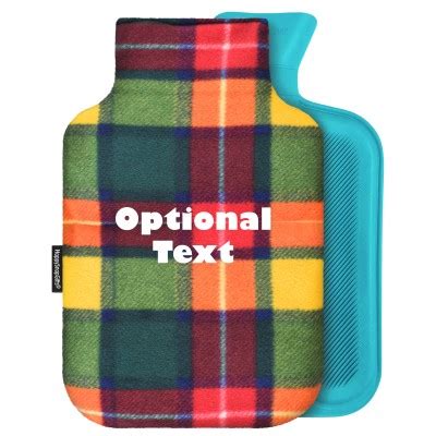 Personalised 2 Litre Hot Water Bottle With Faux Fur Cover