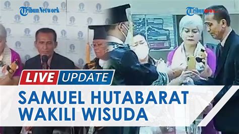 Momen Samuel Hutabarat Wakili Wisuda Almarhum Brigadir J Menangis Haru