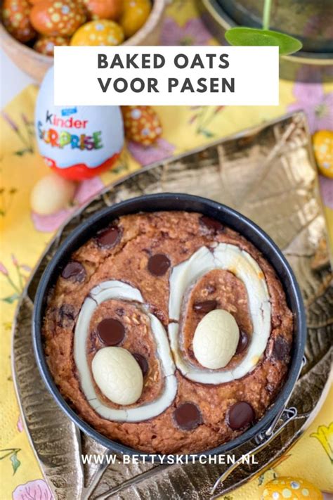 Baked Oats Met Chocolade Eieren Recept Betty S Kitchen