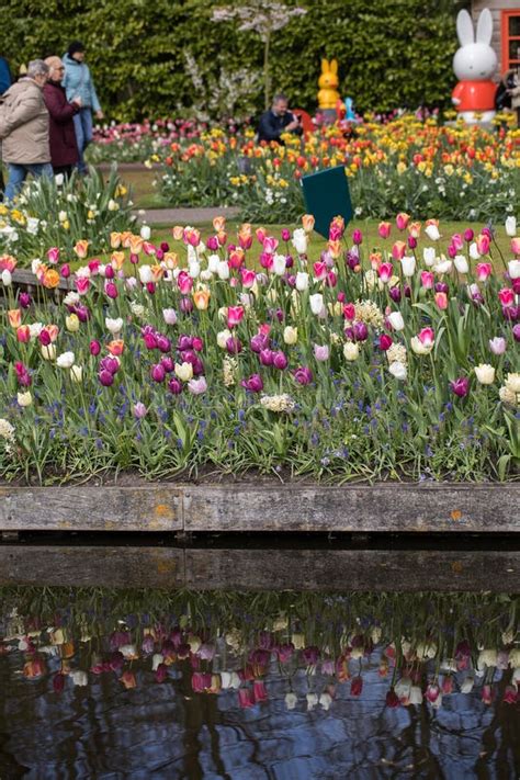 Visitantes No Jardim De Keukenhof Em Lisse Holanda Imagem Editorial