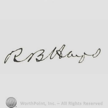 Mark With Signature Rutherford B Hayes 550026