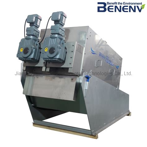 Multi Disc Screw Press Sludge Dehydrator For Industrial Sewage