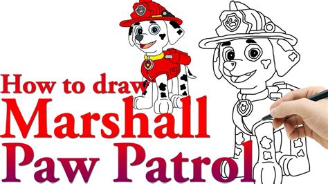 Marshall Paw Patrol Drawing At PaintingValley Explore Collection