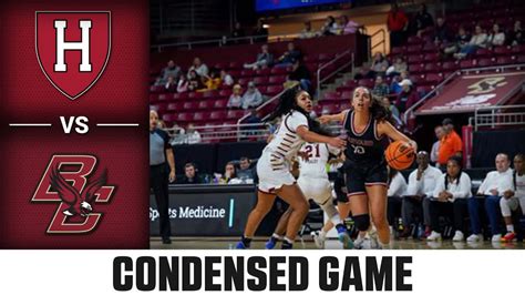 Harvard Vs Boston College Condensed Game 2023 24 ACC Womens