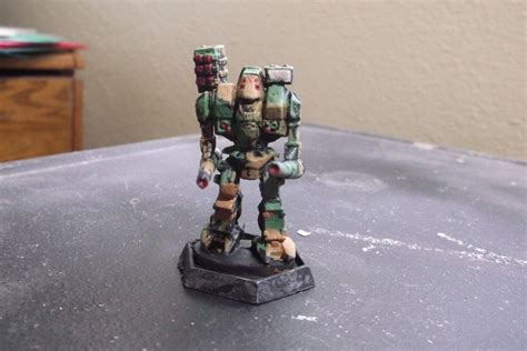 Vintage Battletech War Hammer Mech Hand Painted Lead