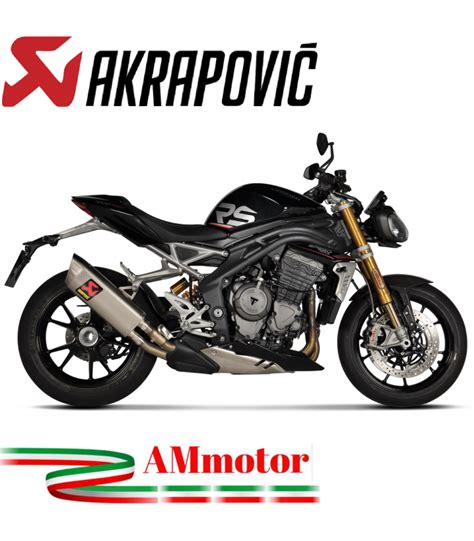 Akrapovic Triumph Speed Triple 1200 RS RR Terminale Di Scarico Slip