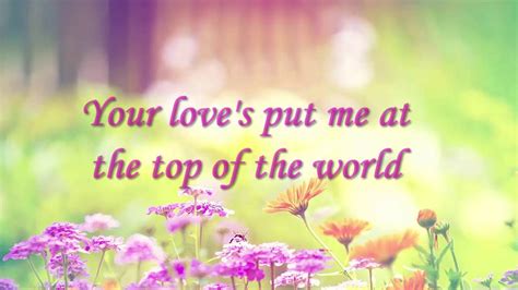 Top Of The World The Carpenters Lyrics Chords Chordify