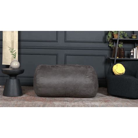 Jdzdesign Michael 4 Foot Cylindrical Suede Bean Bag Kiwi