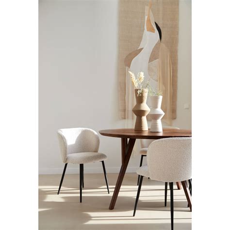 Dining Table X Cm Quenza Acacia Wood Dark Brown Light