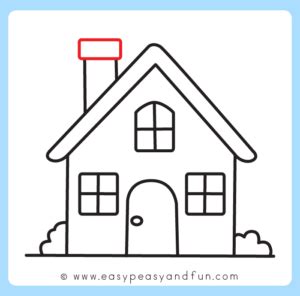 How To Draw A House Step By Step Drawing Tutorial Easy Peasy And Fun