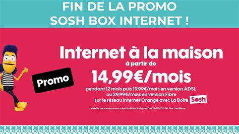 Fin De La Promo Sosh Box Internet Sans Engagement Moins De