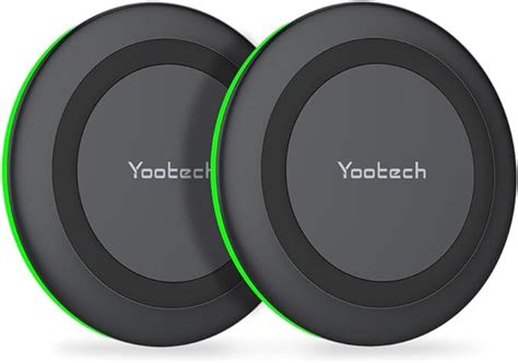 Amazon Yootech 2 Pack Wireless Charger 10W Max Fast Wireless