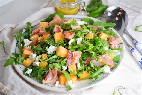 Prosciutto And Melon Salad With Honey Dijon Vinaigrette Natalie