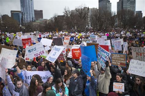 Tens Of Thousands Of Protesters Gather On Boston Common For March For