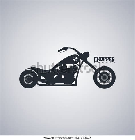 Classic Chopper Motorcycle Motorbike Motor Bike 스톡 일러스트 531748636