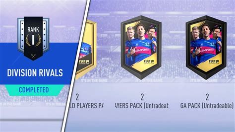 My Rank Division Rivals Rewards Huge Walkout In A Pack Fifa