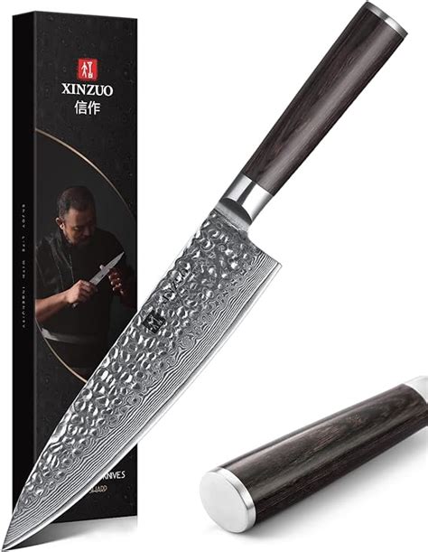 XINZUO Chef Knife 8 Inch 67 Layer Japanese VG10 Damascus Steel Kitchen