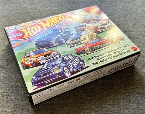Hot Wheels Japanese Car Culture Multipack Datsun 24OZ Civic Type Toyota Celica Mazda RX 7