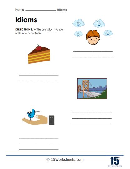 Idioms Worksheets - 15 Worksheets.com