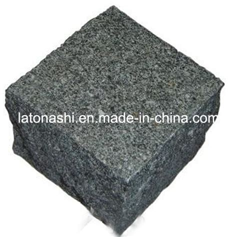 Natural Non Slip Granite Cube Cobble Stone For Paving Paver Driverway