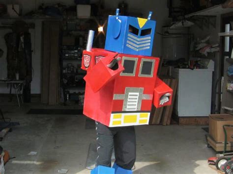 Cardboard Transformer Costume