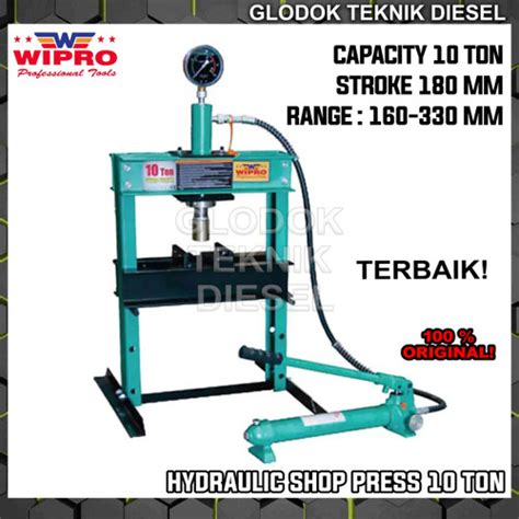 Jual Wipro Hydraulic Shop Press Ton Mesin Alat Hidrolik Pres