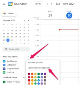 Jak dodać kalendarz Google do kalendarza dpoczta pl Pomoc dhosting pl