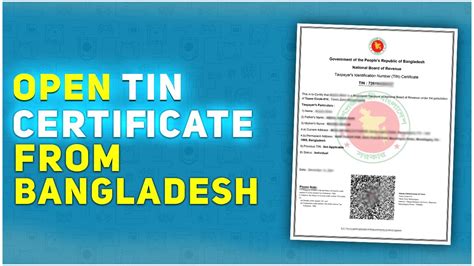 How To Open Tin Certificate From Bangladesh By Nid Card F Hoque