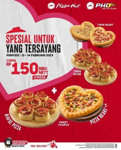 Promo Pizza Hut Valentine 13 14 Februari 2023 Twin Heart Twin Rose