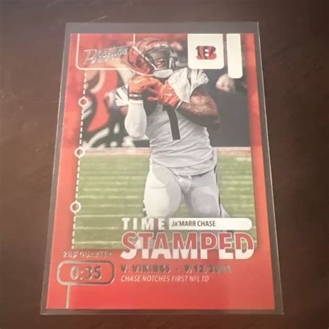 Jamarr Chase Panini Prestige Horodat Ts Er Td Bengals De