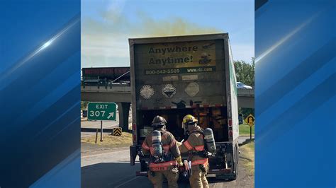 Corrosive Acid Spills Inside Semi Trailer Causes Backups Along I 5 Northbound In Portland