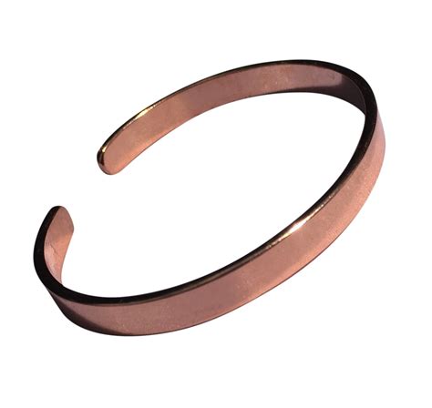 Non Magnetic Solid Copper Bracelet Plain Narrow With Gift Options Ccb